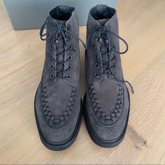 All Saints Moth Boots in Dark Taupe - Picture 5 of 7